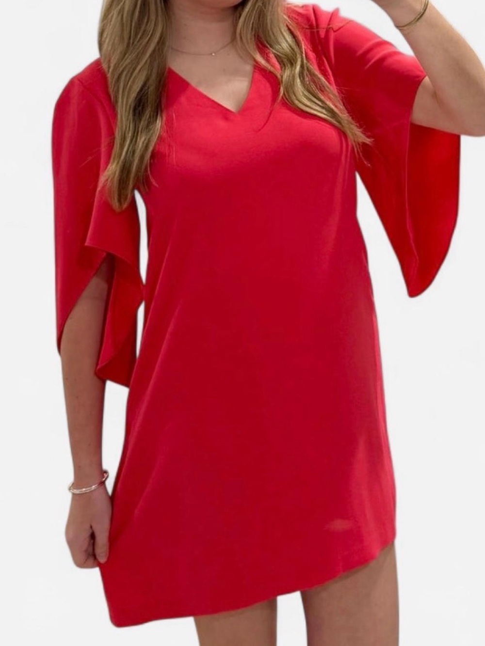 Anna Cate, Meredith Mini Dress in Carmine Pink Size XS